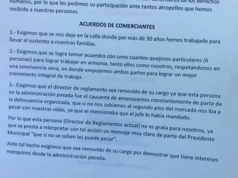 Comerciantes de Petatlán solicitan apoyo a policía ciudadana