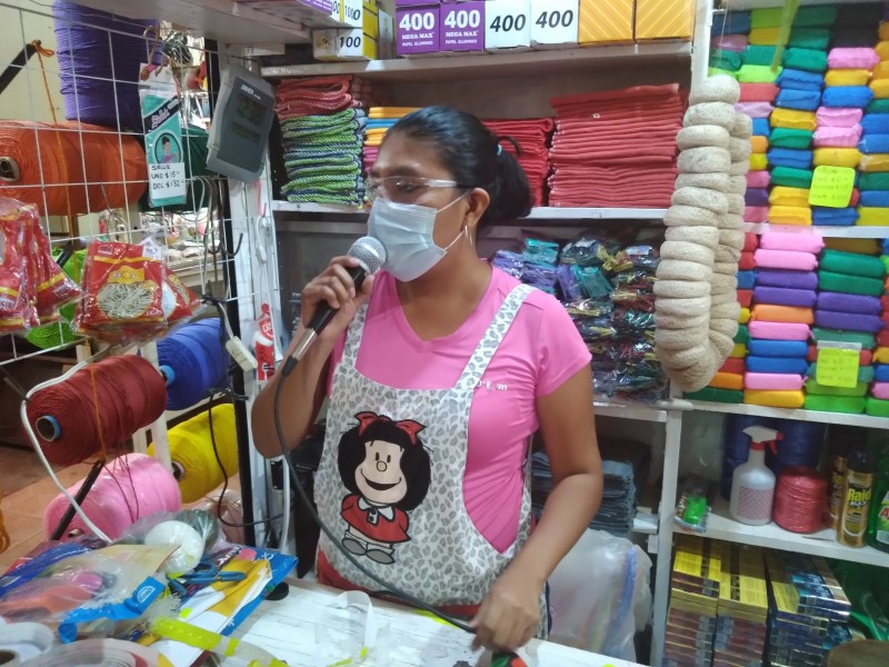 Comerciantes exhortan a ciudadanos respetar medidas sanitarias; refuerzan estrategias