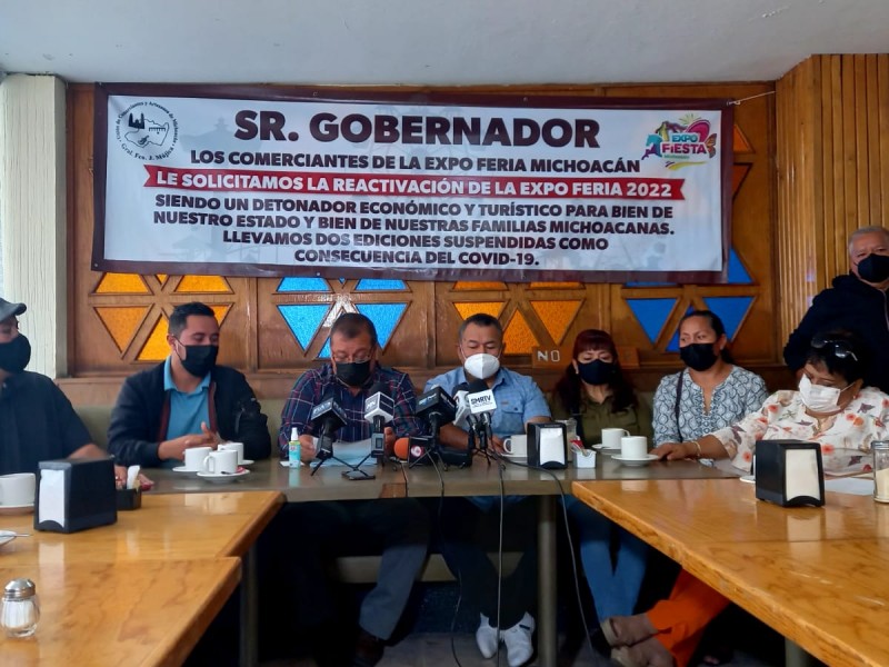Comerciantes exigen la reactivación de la Expo Fiesta Michoacán 2022