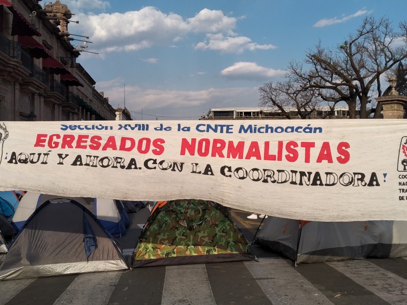 Comerciantes, molestos con nuevo plantón en Centro de Morelia