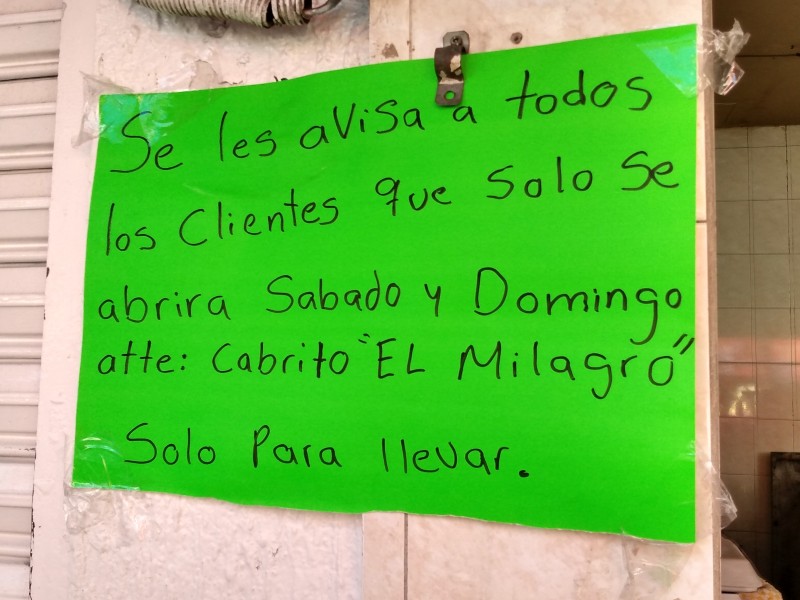 Comercios  acatan medidas de sanidad