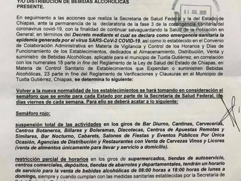 Comercios cierran de nuevo ante retorno de semáforo en rojo