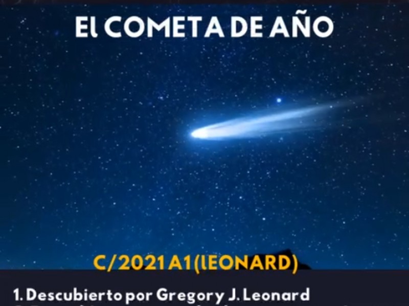 Cometa Leonard podrá  observarse el próximo 12 de diciembre