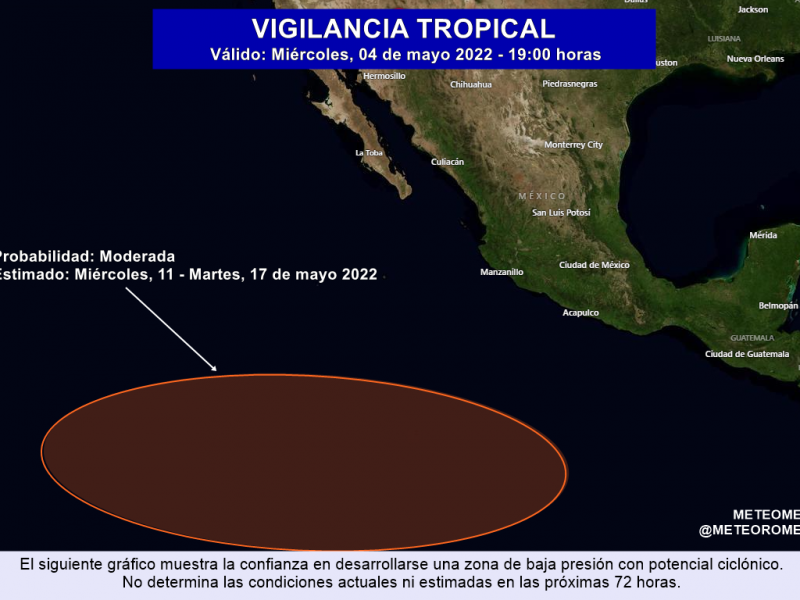 Comienza a desarrollarse posible ciclón en el pacífico