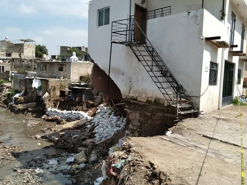 Comienza derribo de viviendas dañadas por inundaciones en Zapopan