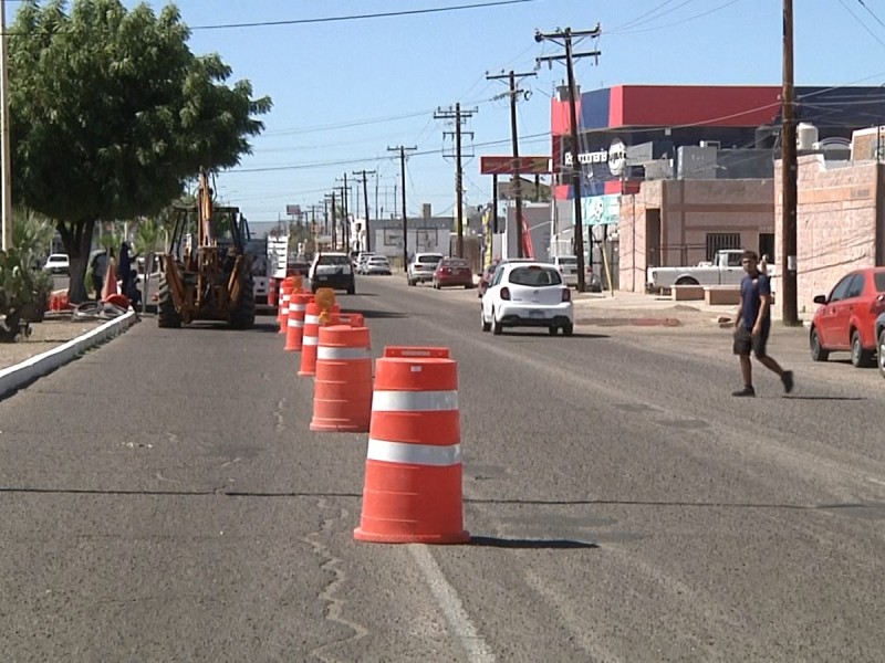 Comienza nuevo tramo de pavimentacion en Agustin Olachea