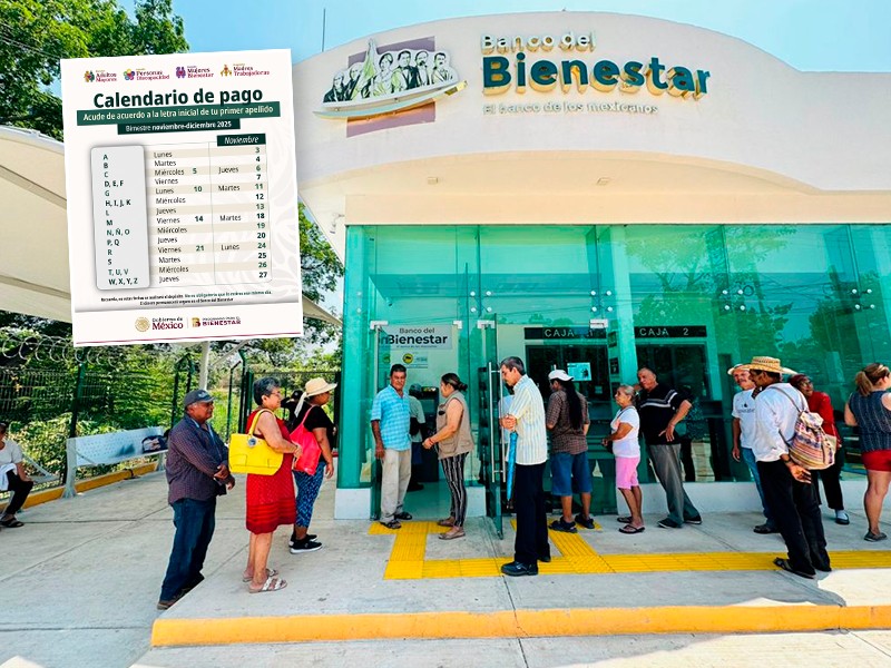 Comienza pago de la Pensión del Bienestar noviembre–diciembre 2025