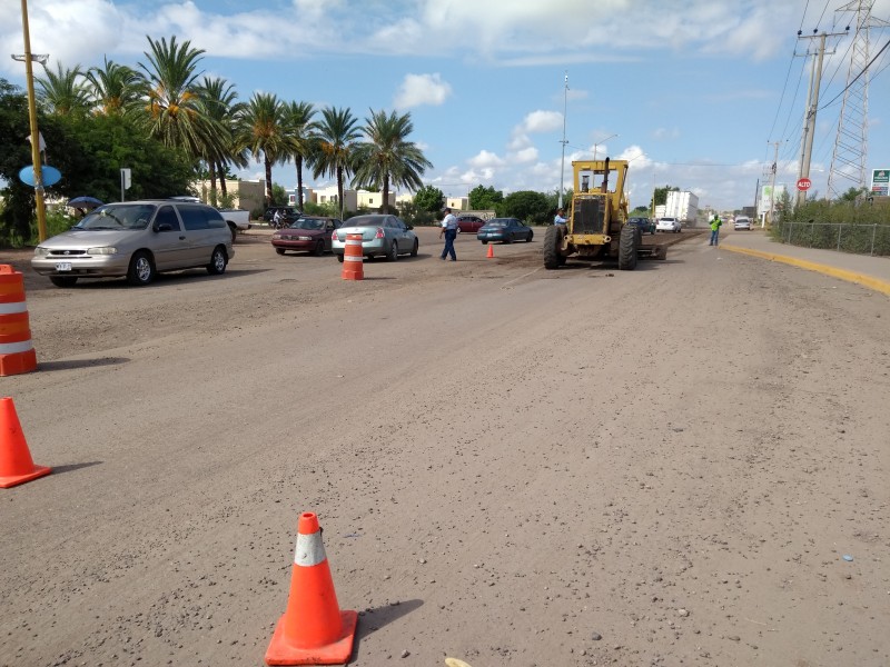 Comienzan bacheo de calles en Cajeme