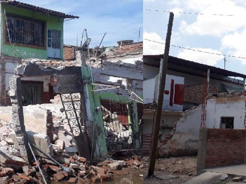 Comparativa calle Centenario Tuxpan; el antes y después