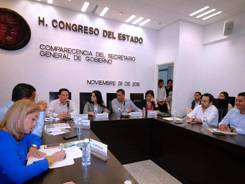 Comparecencia del Secretario de Gobierno