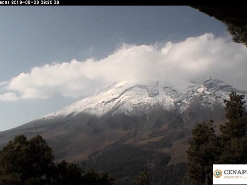 Comportamiento del Popocatépetl, sin variación significativa