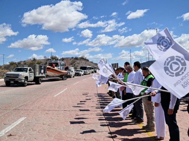 Dan banderazo de Operativo Semana Santa 2024 en Sonora