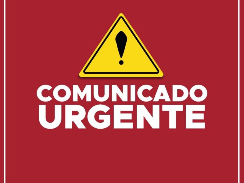 Comunicado urgente