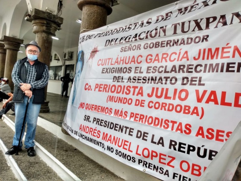 Comunicadores tuxpeños piden justicia para Julio Valdivia