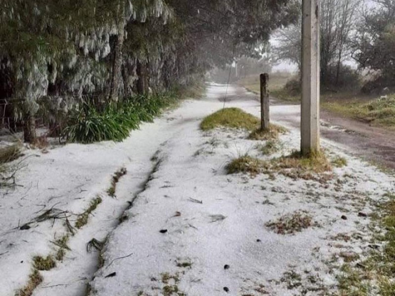 Con bajas temperaturas amanecen pobladores del municipio de Zacatlán