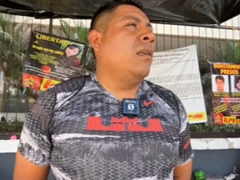 Con huelga frente a Palacio de Gobierno exigen liberación de comerciantes