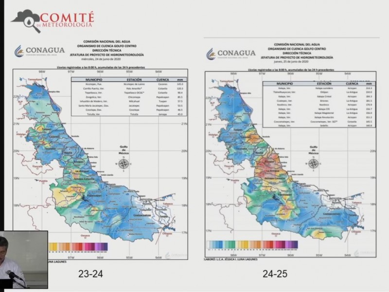 Con menor intensidad, pero continuarán lluvias en Veracruz