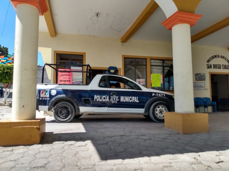 Con patrulla 'a medias' brindan vigilancia en San Diego Chalma