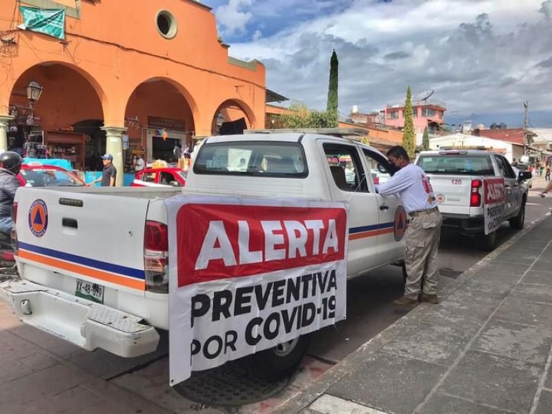 Con perifoneos buscan evitar aglomeraciones en Coatepec