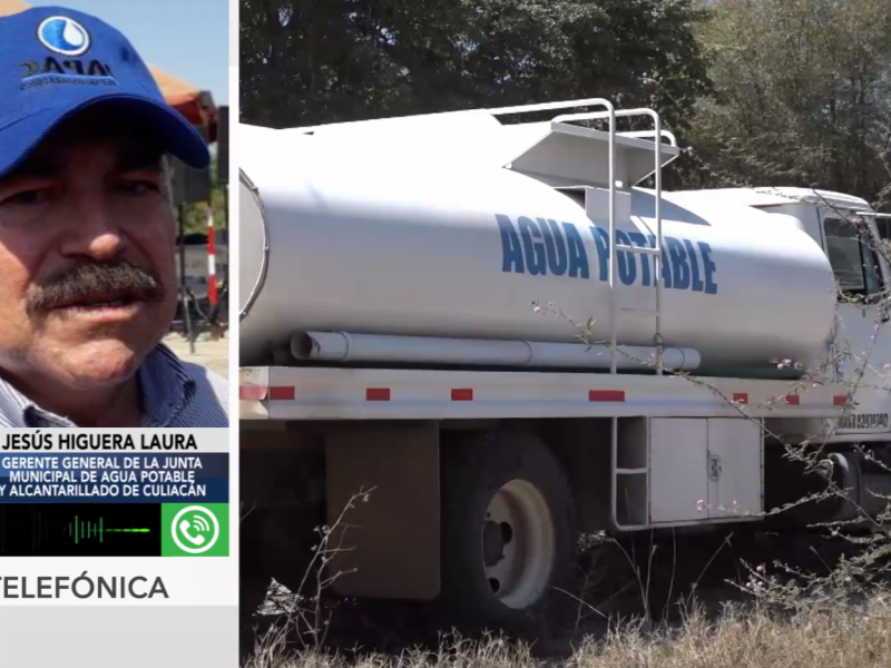 Con pipas se suministra agua para comunidades afectadas por estiaje:JAPAC