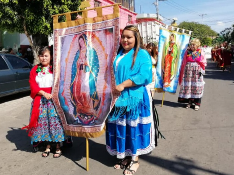 Con restricciones, inició el docenario de rosarios guadalupanos en Tangancícuaro