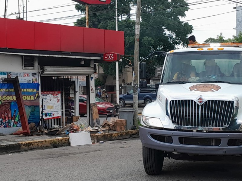 Conato de incendio en expendio de la Cuauhtémoc