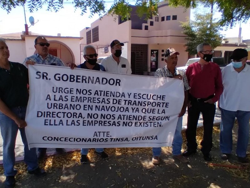 Navojoa: Concesionarios protestan exigen ser atendidos por el gobierno