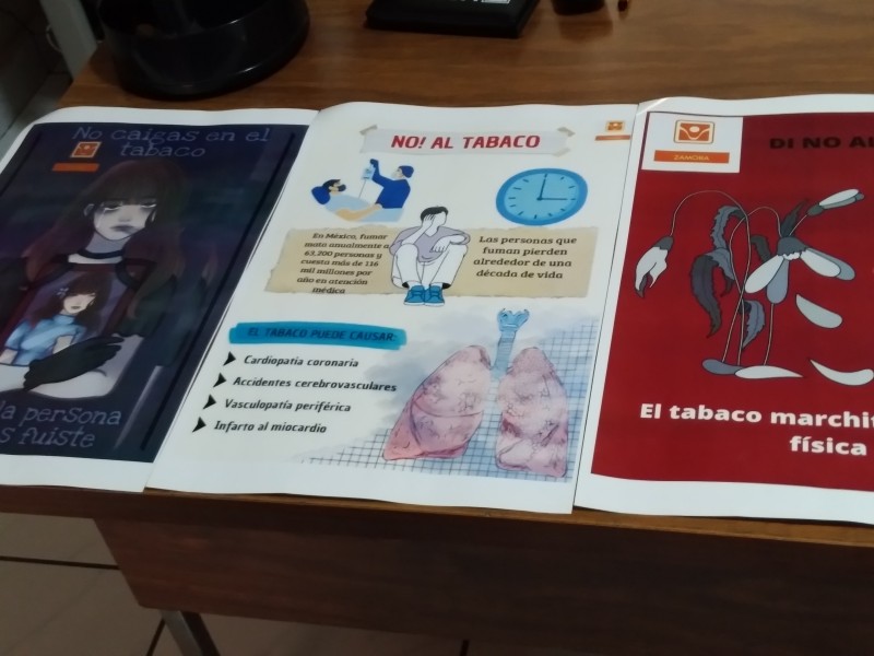 Concientizan a jóvenes sobre daños ocasionados por consumo de tabaco