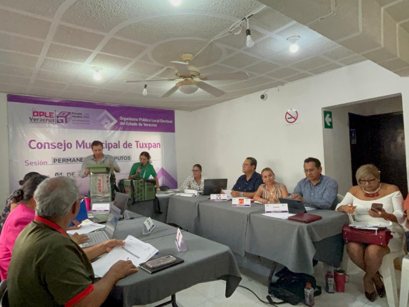 Concluye cómputo de actas electorales en el OPLE Tuxpan