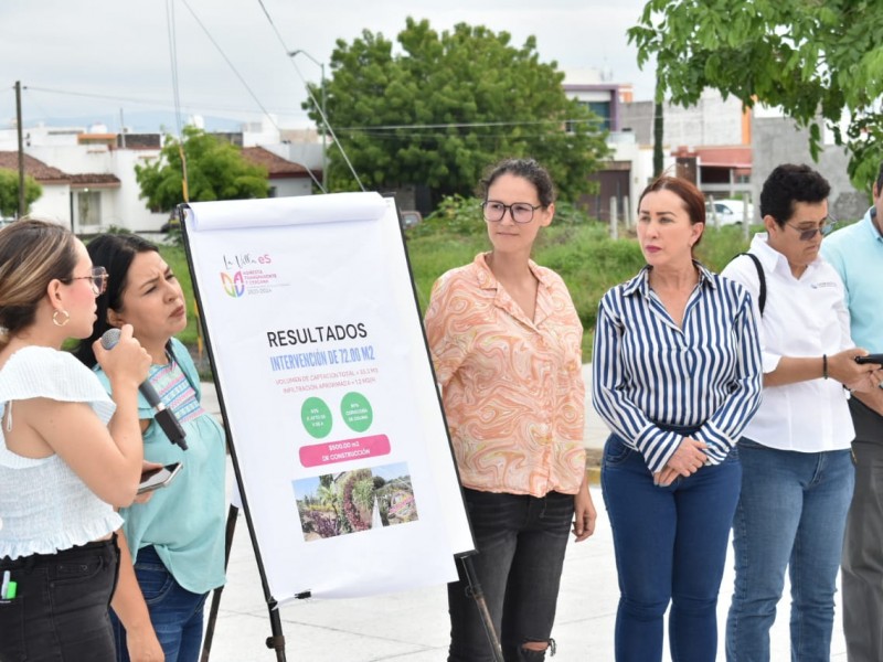 Concluye construcción de seis Jardines de Lluvia La Villa