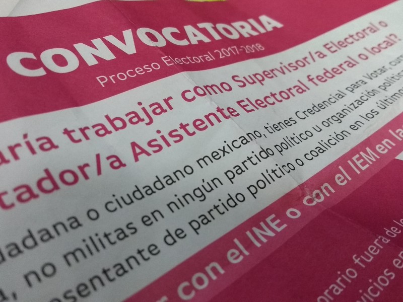 Concluye INE reclutamiento de supervisores y capacitadores electorales