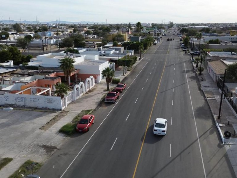 Concluye rehabilitación de tramo en avenida Venustiano Carranza