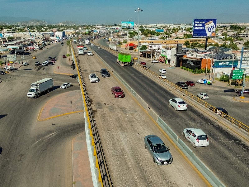 Concluyen trabajos en el puente superior del Periférico Raúl López Sánchez