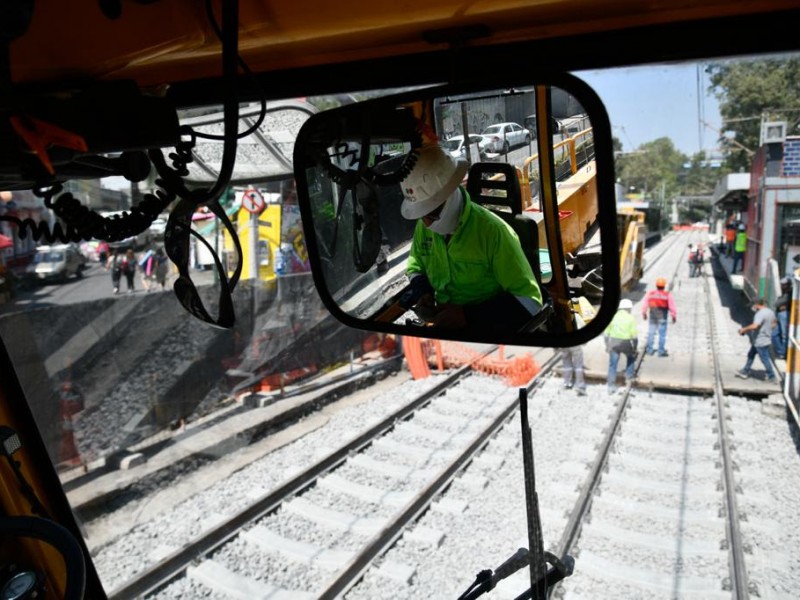 Concluyen trabajos de mantenimiento a vías del Tren Ligero