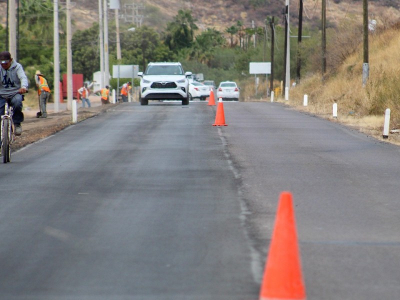 Concluyen trabajos de reparación en bulevar Bacochibampo