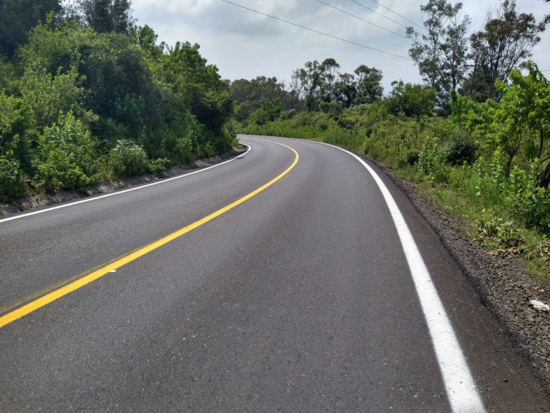 Concluyen trabajos en dos tramos carreteros en Morelia y Lagunillas