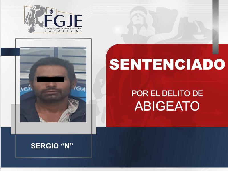 Condenan a seis meses de prisión a hombre por robo de ganado