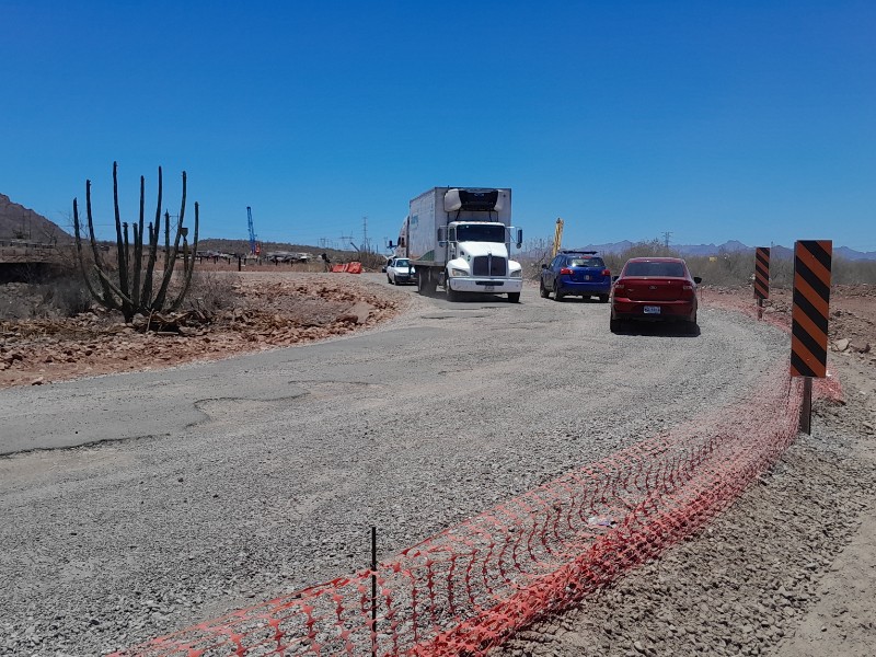 Conductores denuncian abandono y peligro en desviación del libramiento San José
