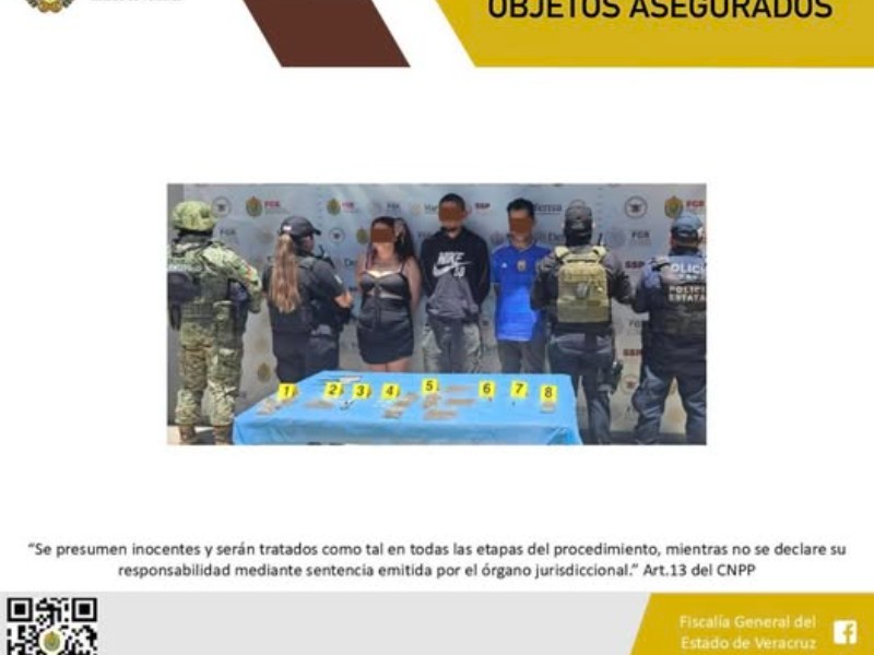 Confirma FGE detención de 3 personas tras operativo en Xalapa