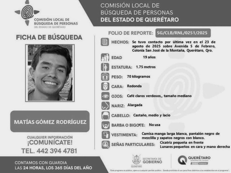 Confirma gobernador fallecimiento de Matías Gómez, joven desaparecido tras lluvias