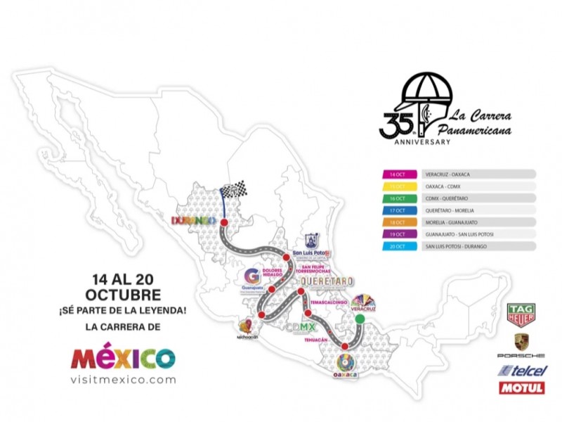 Confirma Michoacán su presencia en la 35ª Carrera Panamericana