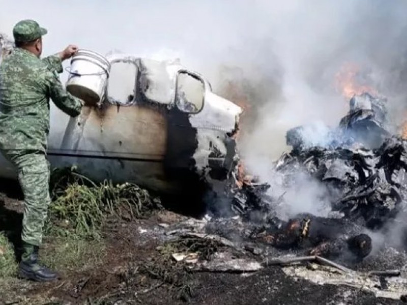 Confirma Sedena 6 militares muertos tras accidente aéreo