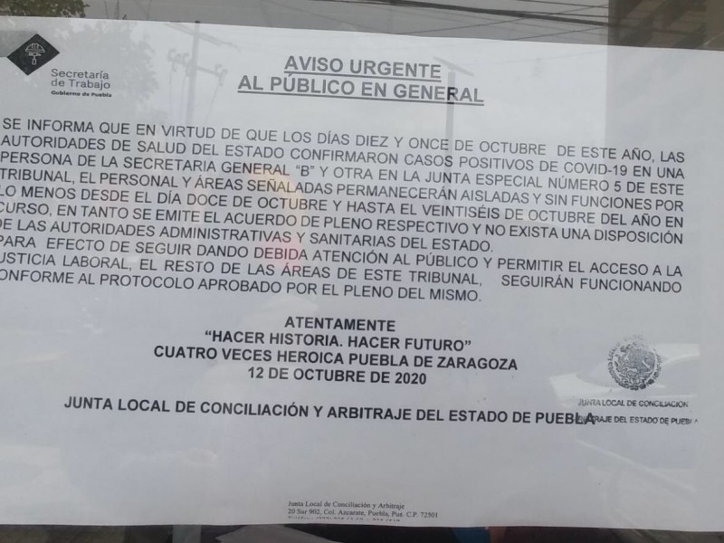 Confirman contagio de COVID-19 entre trabajadores de una dependencia