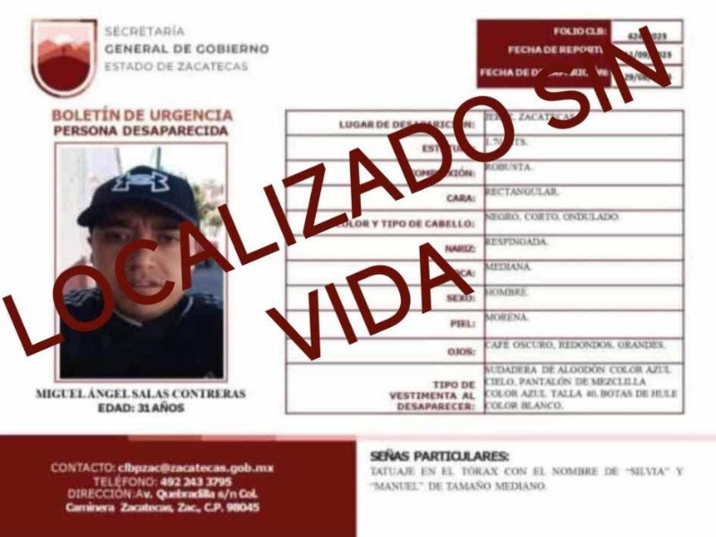 Confirman identificación de uno de los cuerpos hallados en fosas de Tepetongo