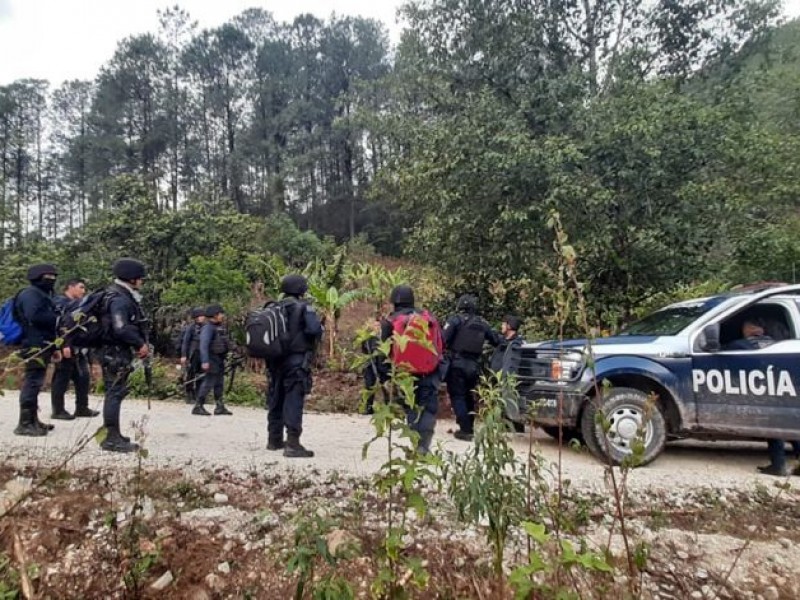 Conflicto en la Sierra Sur deja dos patrullas dañadas