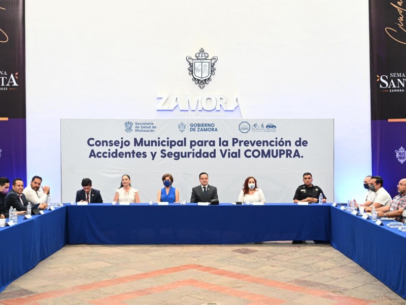 Conforman en Zamora Consejo Municipal para la Prevención de Accidentes