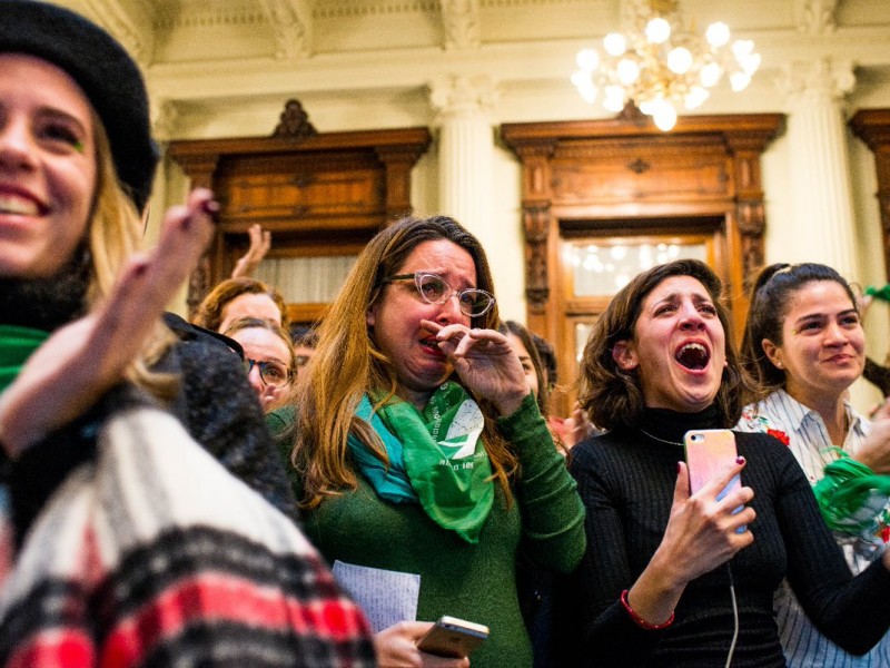 Congreso argentino aprueba despenalización del aborto