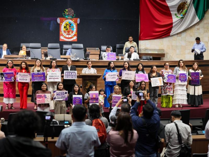 Congreso de Oaxaca llama a frenar violencia política contra mujeres
