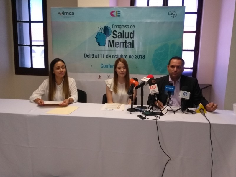 Congreso de Salud Mental inicia 9 de octubre