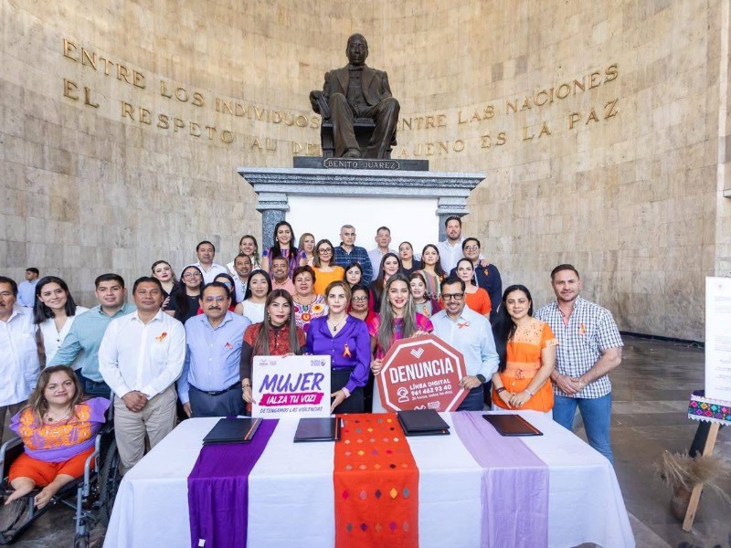 Congreso firma protocolo para eliminar violencia, hostigamiento y acoso, contra mujeres